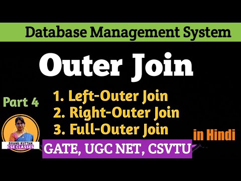 L3.15 Outer Join: Left Outer, Right Outer, Full Outer | Joins in Relational Algebra | DBMS