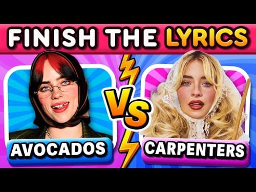 Finish The Lyrics Battle! 🎤 Billie Eilish vs Sabrina Carpenter (2025 Challenge)