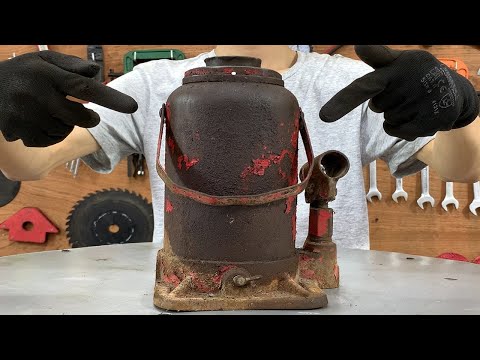 Restoration Rusty Old Hydraulic Jack // Old Hydraulic Jack Restorations Skills