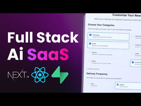 Build an AI Newsletter Generator SaaS | NextJS, Supabase, OpenAI, TailwindCSS...