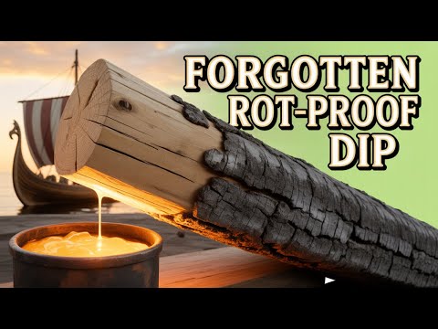 The Viking Rot-Proof Wood Dip Modern Builders Forgot! (Still Beats Modern Treatments)