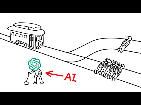AI Decides on Absurd Trolley Problems