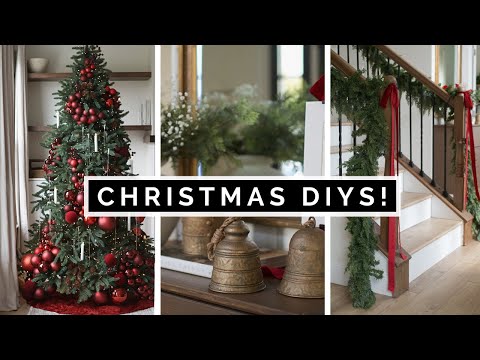 DIY HIGH END CHRISTMAS DECOR | DIY DECORATE FOR CHRISTMAS PART 1