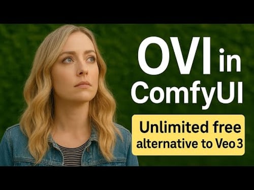 OVI: Free alternative to veo 3 & sora 2 | Ovi in comfyUi | Veo 3 free | AI Video Maker