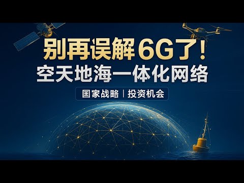 【产业深度】别再误解6G了!它不是为了让你下载更快,而是要覆盖全球盲区 | 空天地海一体化网络背后的国家战略与投资机会全解析