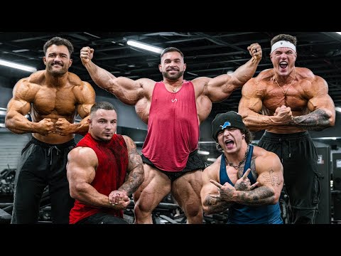 Mr. Olympia Derek Lunsford Trains the Tren Twins | James English | Matt Greggo