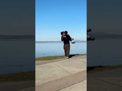 I went straight into the water