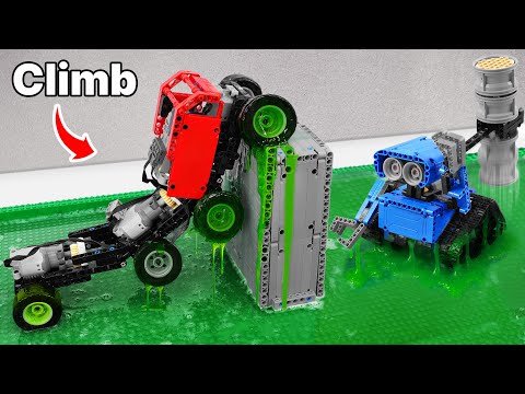 LEGO Car vs Slime and Robot Wall-E: Destruction Test | FM Lego Technic