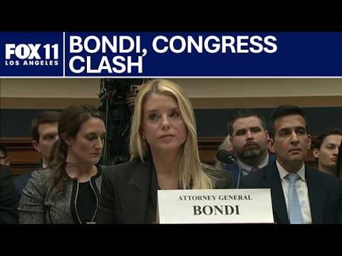Pam Bondi, Congress clash during Epstein file hearing | FOX 11 LA