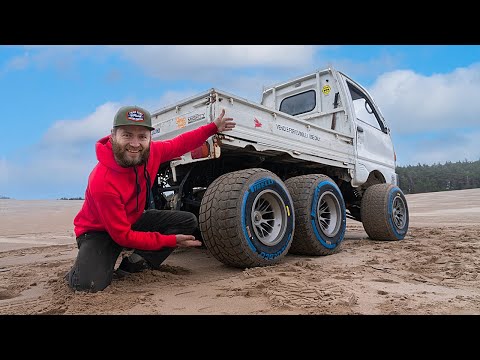 We Put Real F1 Tires on our 6x6 Mini Truck!