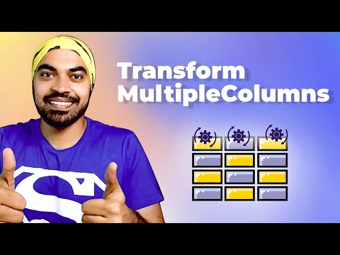 Transform Multiple Columns at Once in Power Query | Advanced uses of Table.TransformColumns Function
