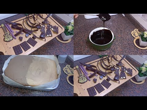 جناش شيكولاتة اقتصادي بالماية 👌اشكال بالشيكولاتة 🍫اسبونج الصنية الوسط🎂 تحضيرات للشغل