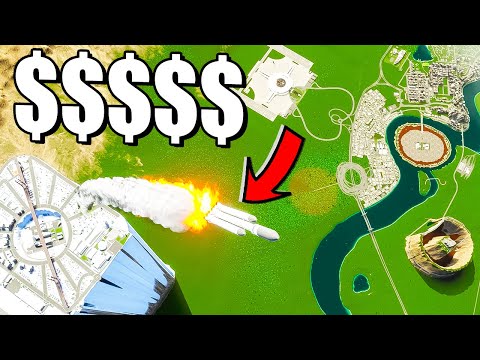 I got rich sending rockets to SPACE in Cities Skylines 2!