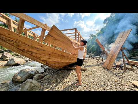 I Finished Building a Primitive Wooden Boat in 3 Days – The Result Was Truly Surprising