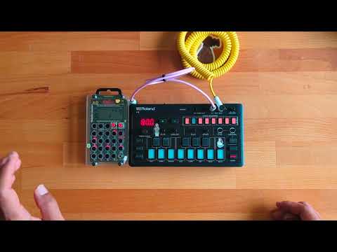 Waiting for the ride to end with the Roland J6 and PO-133