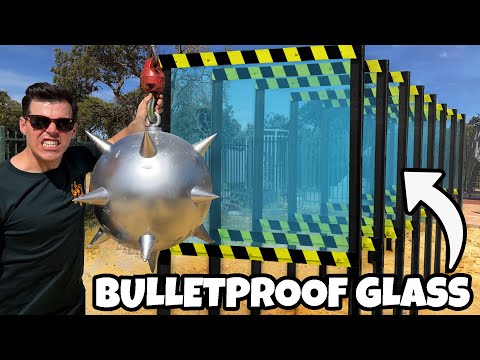 How Many Bulletproof Glass Windows Stops This Wrecking Ball?