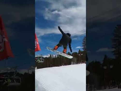 Medium jump line at keystone. #snowboarding #keystone