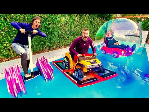 КТО СМОЖЕТ ПРОЕХАТЬ ПО ВОДЕ - ВЫИГРАЕТ!