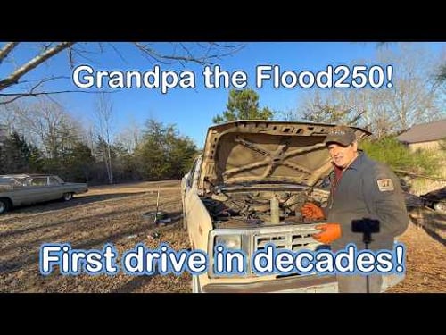 84 F250 first drive since disastrous flood! Will the Flood250 truck see the road again?