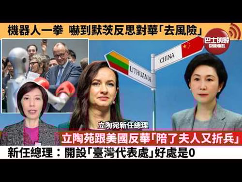 (附字幕) 李彤「外交短評」機器人一拳,嚇到默茨反思對華「去風險」。立陶苑跟美國反華「陪了夫人又折兵」,新任總理:開設「臺灣代表處」好處是0。 3月25日