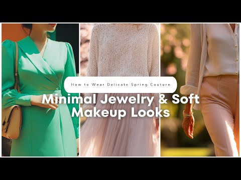 ๐ How to Wear Delicate Spring Couture with Minimal Jewelry & Soft Makeup Looks! ๐