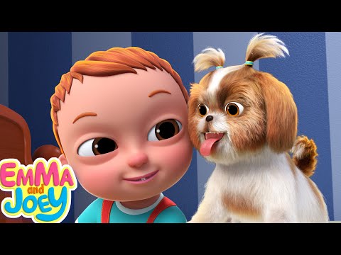 Joey Has A Little Pup | Puppy Song | Emma And Joey Nursery Rhymes | Beep Beep