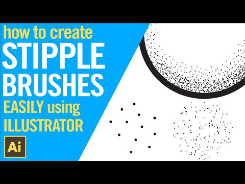 How to create stipple brushes easily in Illustrator. 2 EASY METHODS.