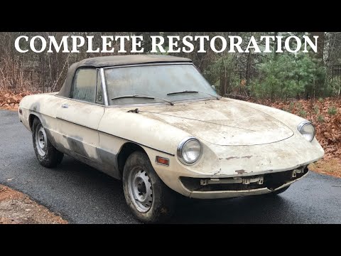 7 Months in 53 Minutes. Abandoned Alfa Romeo Spider 1750 Full Restoration.