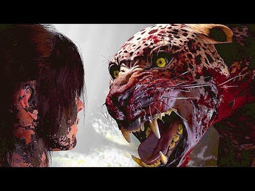 Shadow Of The Tomb Raider - Jaguar Boss Fight Gameplay (4K-60FPS) 2018