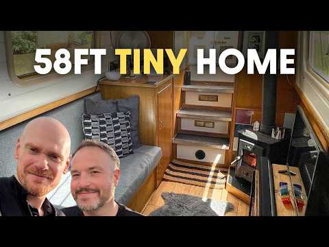 58ft Narrowboat Tour | Inside Our Tiny Off-Grid Floating Home