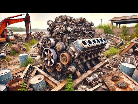 Fully Restored World's Largest Submarine Engine Restored By Experienced Submarine Experts