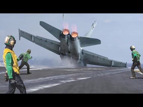 It's the Only Thing that Can Save You When Arresting Cable Snaps on US Aircraft Carrier