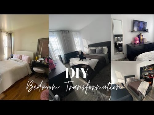 BEDROOM MAKEOVER | APARTMENT FRIENDLY RENOVATIONS | SMALL NYC APARTMENT TRANSFORMATION