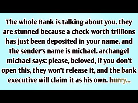 🫵THE WHOLE BANK IS TALKING ABOUT YOU. THEY ARE STUNNED BECAUSE A CHECK WORTH TRILLIONS..