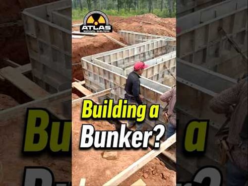 BUILDING A BUNKER? #bombshelter #bunker #construction #undergroundshelter #ytshorts #share #like