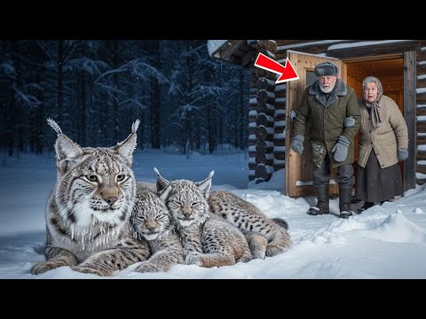 «При –40°C мать-рысь просила приюта — то, что сделали старики, стало настоящим чудом»