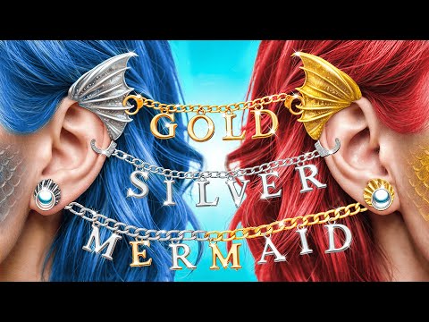 Как стать русалкой? Экстремальное преображение девушки Серебро vs девушки Золота!