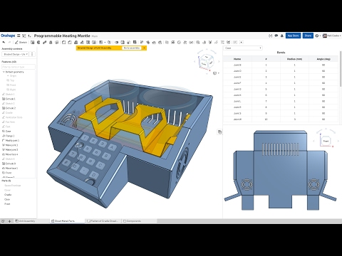 Introducing Onshape Sheet Metal | Webinar (February 14th, 2017)