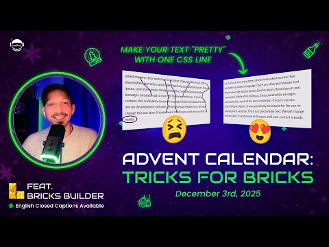 Make Your Text Look Pretty with One CSS Line - CSS Tricks for Bricks Builder - Trick #3