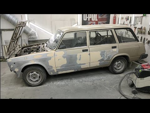 ВАЗ 2104 рихтовка, шпаклёвка