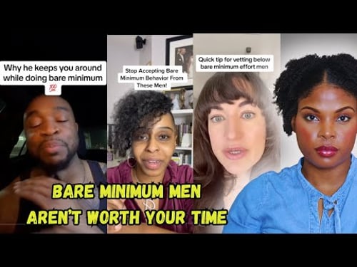 Bare Minimum Men Don't Deserve a Wife and Kids