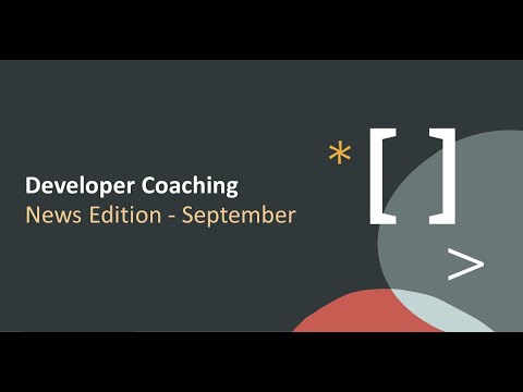 Oracle Developer Coaching: September News Edition