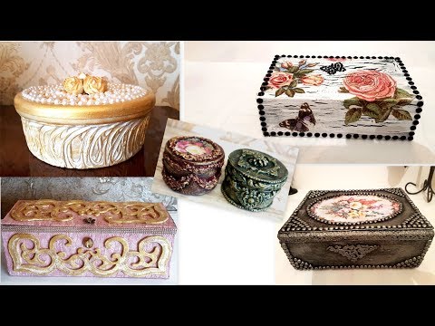 5 Beautiful jewelry boxes ideas / Home decor ideas