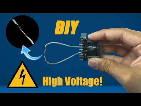 How to Build a 40,000V High Voltage Generator at Home | DIY HV Transformer Tutorial
