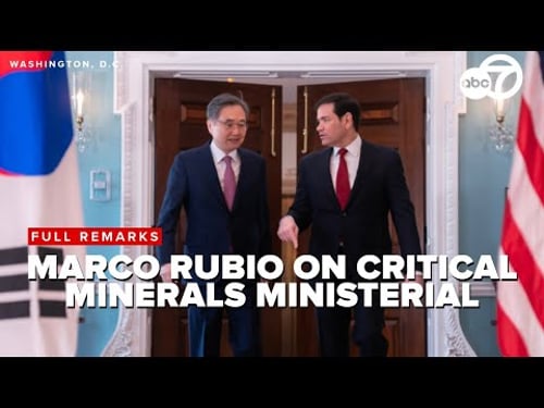 Marco Rubio hosts dozens of nations in push to loosen China's hold on critical minerals | FULL VIDEO