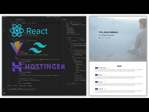 Build and Deploy a Custom React Portfolio - Vite.js & Tailwind CSS