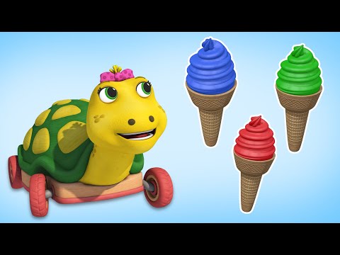 Кольори та цифри Українською — Черепашка — Розвиваючі мультики для дітей — Паровозик Оллі