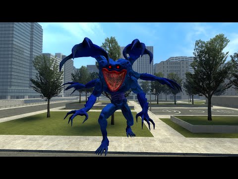 SCARY HUGGY WUGGY FROM POPPY PLAYTIME TRAPS ME BETWEEN THE TOWERS! | GARRY’S MOD