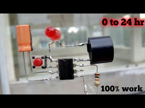 how To Make Delay On/Off Timer Circuit | With 555 IC | In Hindi