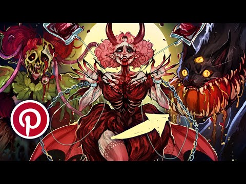 Turning Pinterest images into NIGHTMARE FUEL characters 🦇👹🎃(CHARACTER DESIGN CHALLENGE)